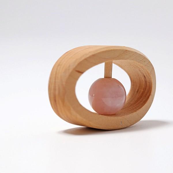 Grimm's Rose Quartz Rattle