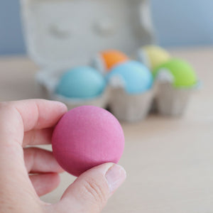 Grimm's Six Pastel Wooden Ball Set