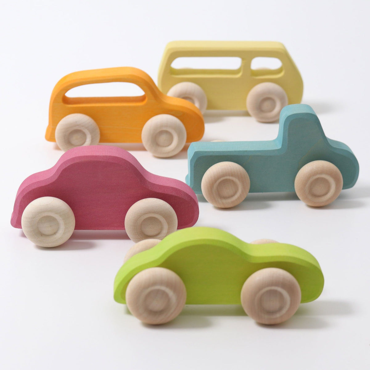 Grimm's Slimline Wooden Cars