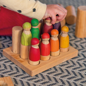 Grimm's Small Natural Rollers Stacking Game