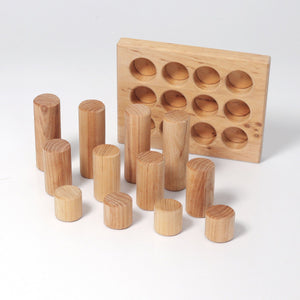 Grimm's Small Natural Rollers Stacking Game