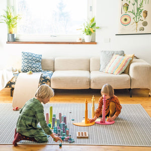 Grimm's Small Pastel Roller Stacking Game