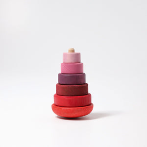 Grimm's Wobbly Stacking Tower -- Pink