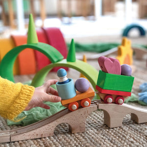 Grimm's Wooden Train Building Set