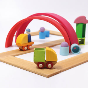 Grimm's Wooden Train Building Set