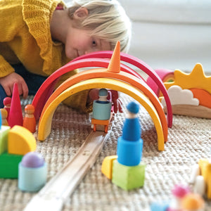 Grimm's Wooden Train Building Set