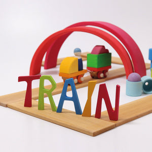 Grimm's Wooden Train Building Set