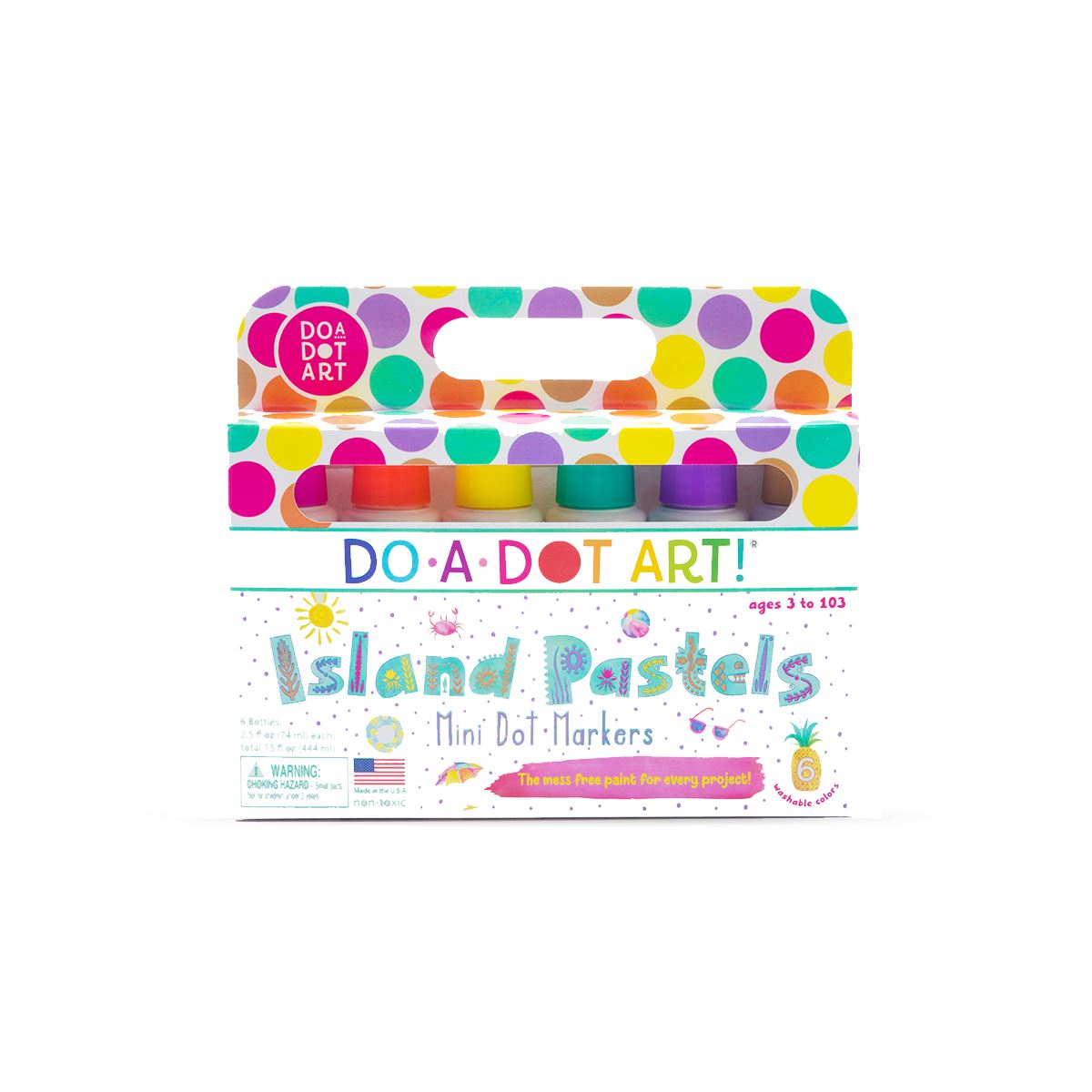Island Paradise 6 Pack Mini Dot Markers