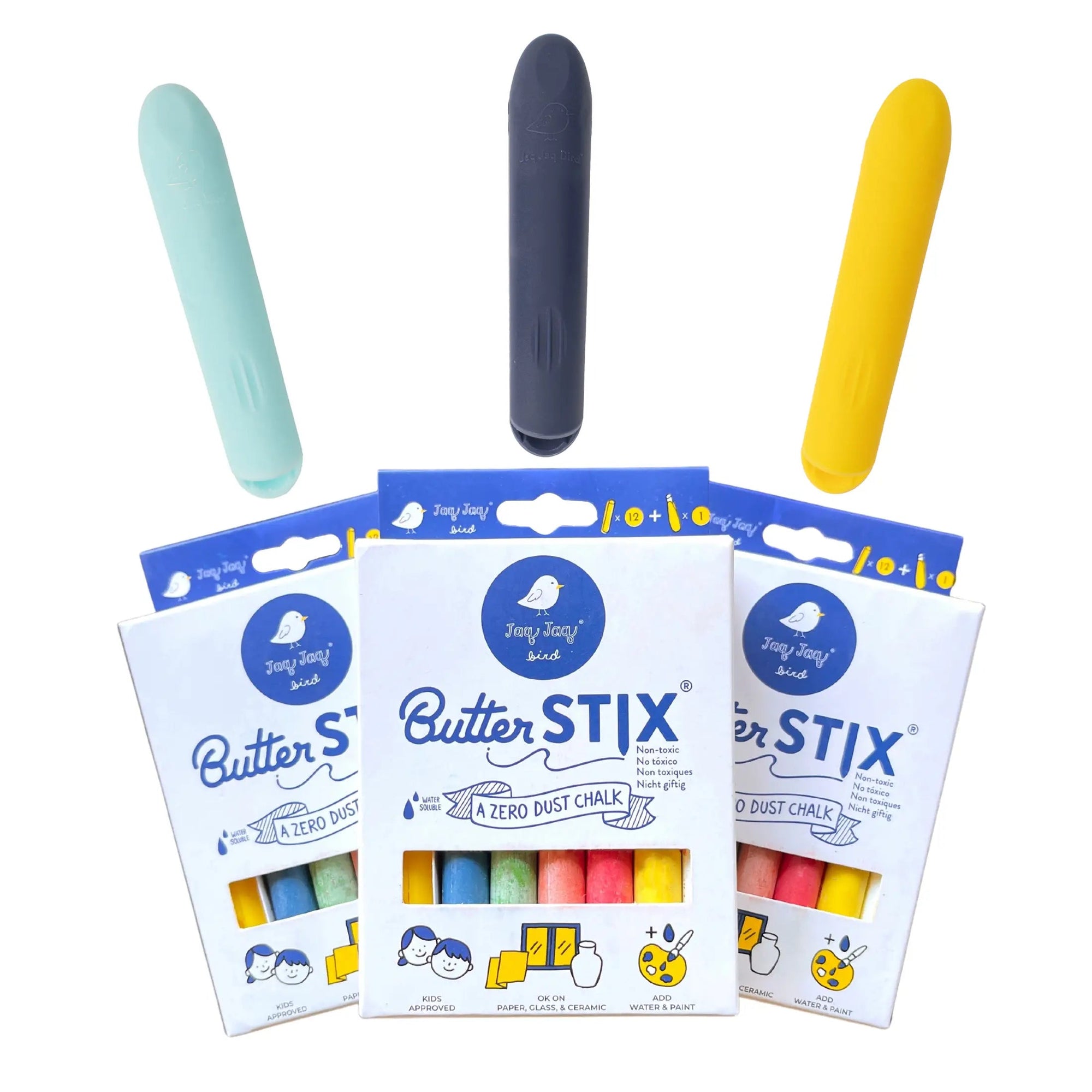 Jaq Jaq ButterStix® -- 12 Pack with Holder