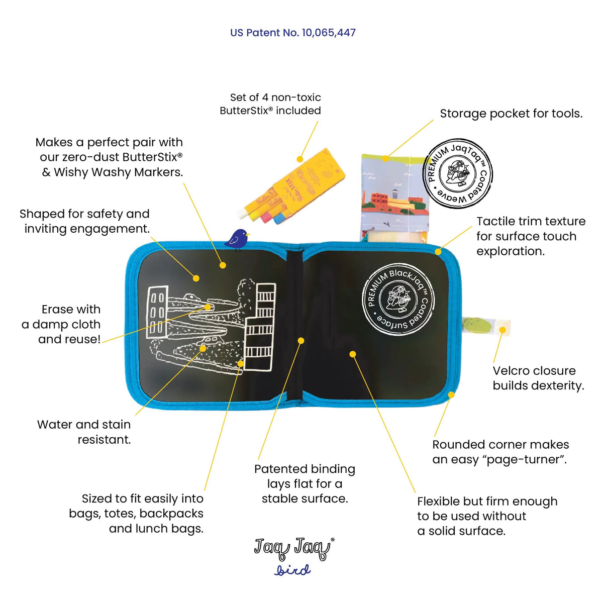Jaq Jaq & Friends Erasable Book -- Submarine