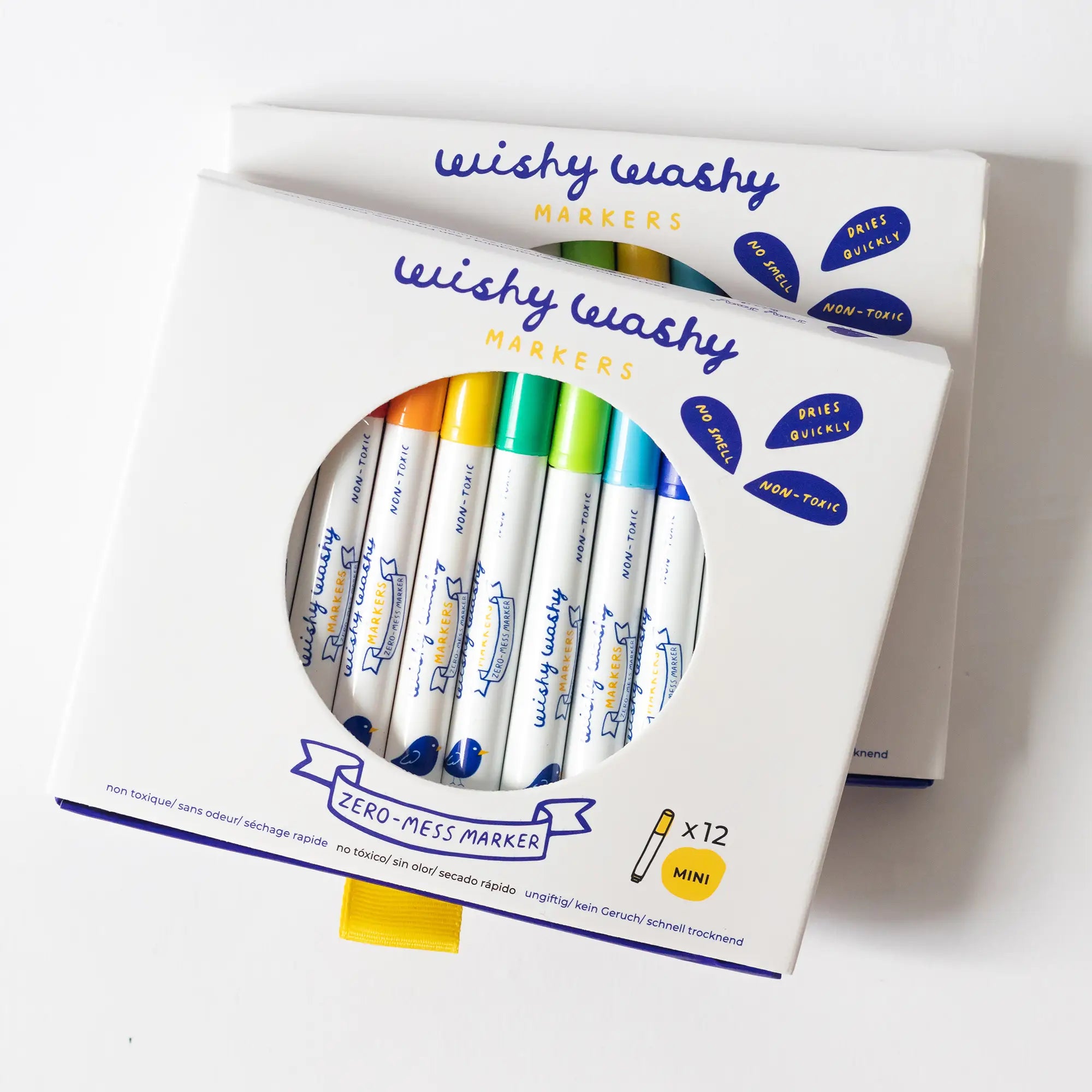 Jaq Jaq Wishy Washy Markers Mini -- Set of 12