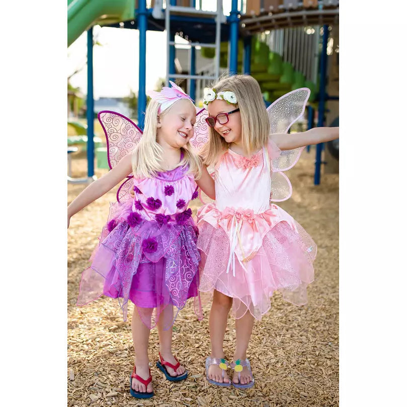 Buy Children Girls Fairy Dresses Gowns With Wing Hot Pink Fairy Style Girls  Birthday Dresses Unique Girls Celebration Pageant Elves Dresses Online in  India - Etsy