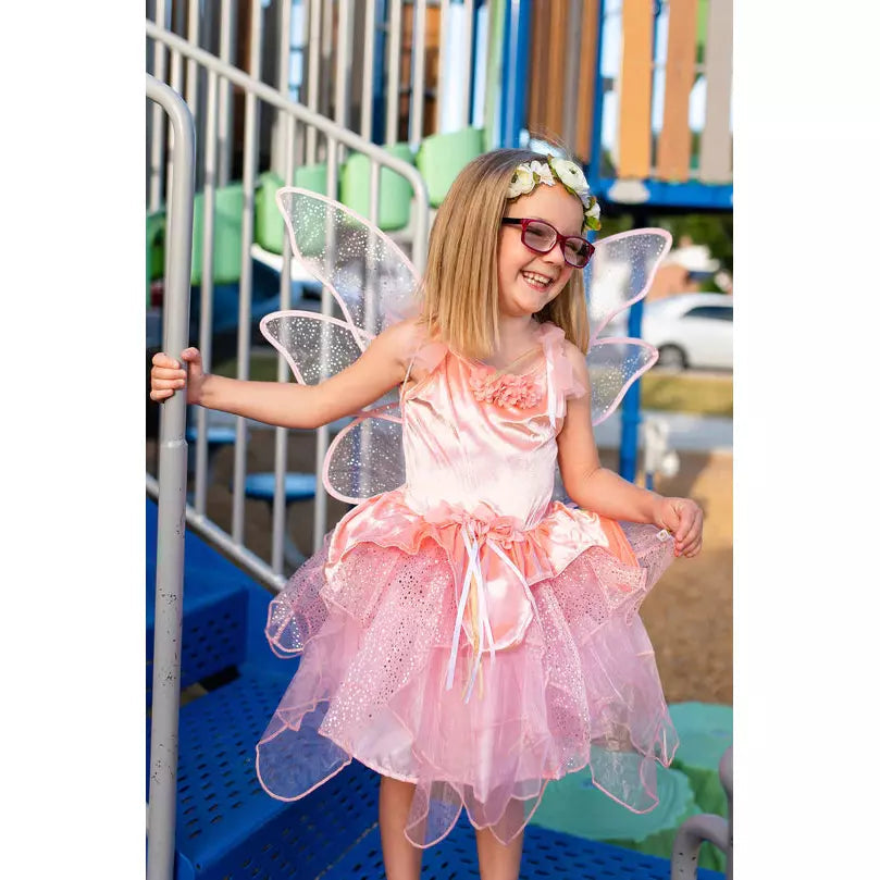 garden fairy dress up Green Garden Fairy Tutu Dress - Flowers and Leaves - Fairies Jungle Theme Pageant Gown - Kids Girls Size 12 Months 2T 3T 4T 5T 6 7 8 10 12