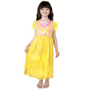 Little Adventures Yellow Beauty Nightgown with Yellow Robe