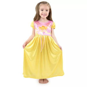 Little Adventures Yellow Beauty Nightgown with Yellow Robe