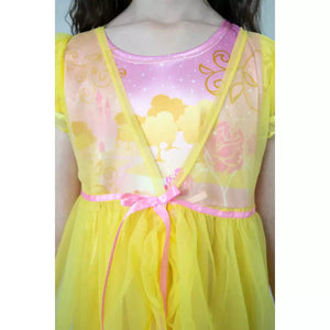 Little Adventures Yellow Beauty Nightgown with Yellow Robe