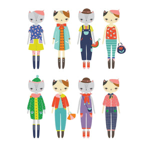 Magnetic Dress-Up -- Cat Fashion