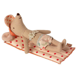 Maileg Air Mattress for Mouse -- Red Dot