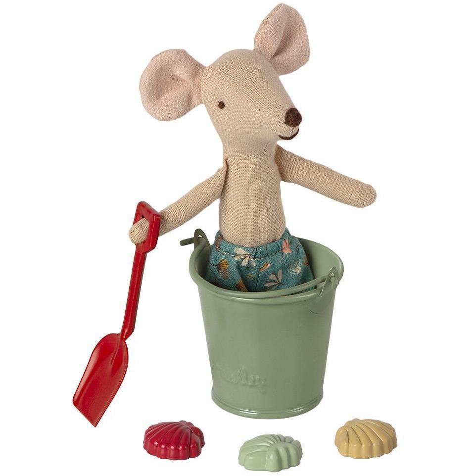 Maileg Beach Set - Shovel, Bucket, & Shells