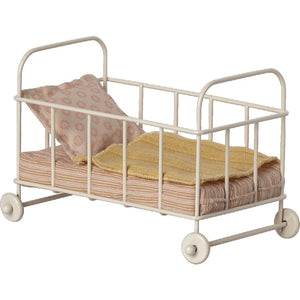 Maileg Cot Bed, Micro -- Rose