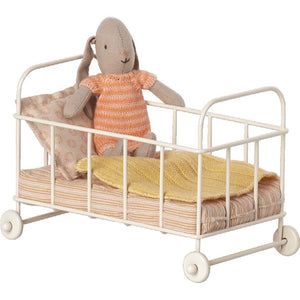 Maileg Cot Bed, Micro -- Rose