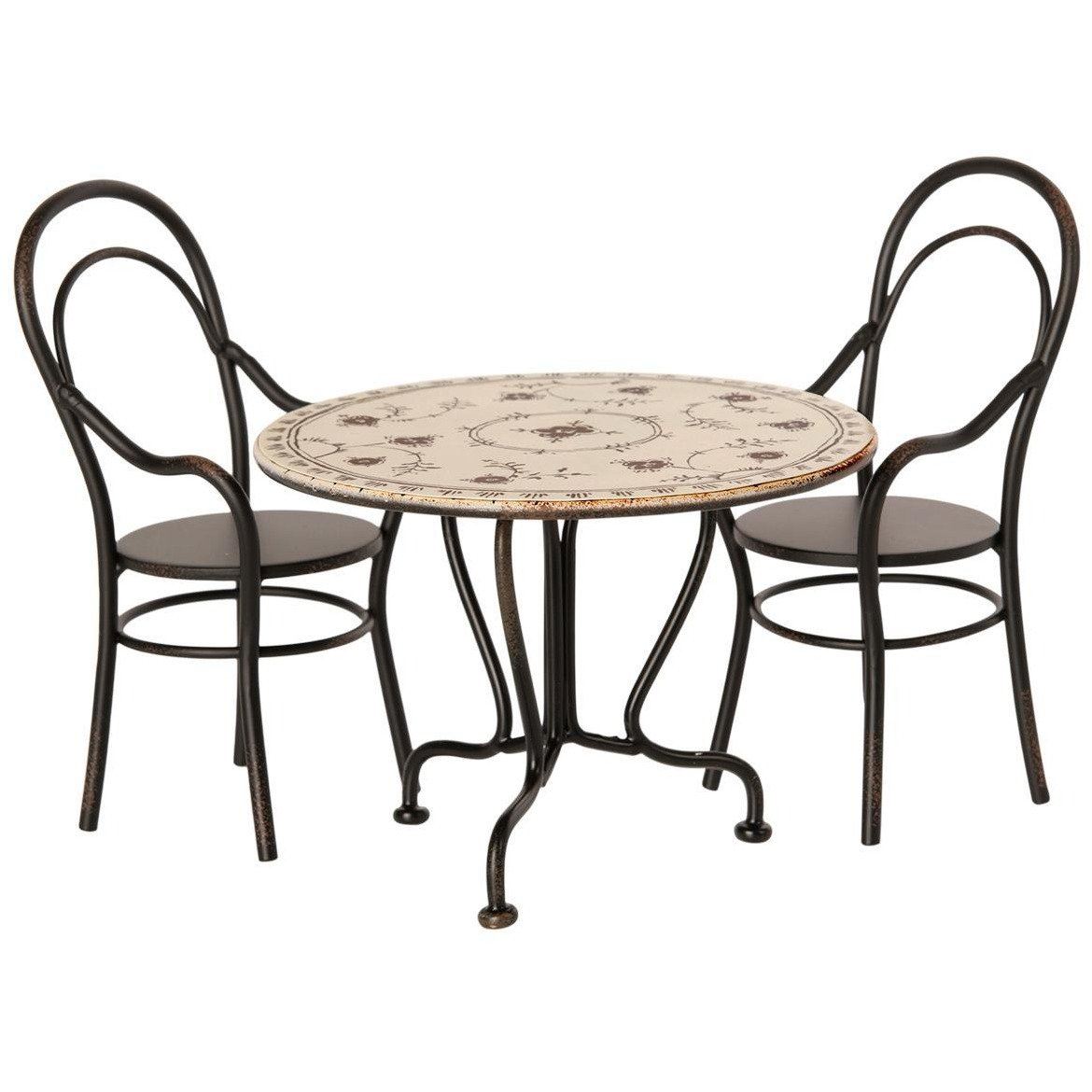 Maileg Dining Table Set with 2 Chairs