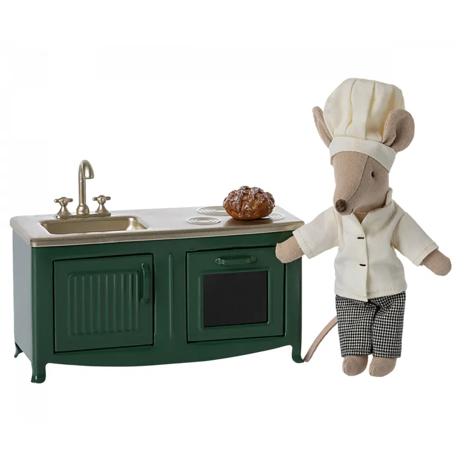 Maileg Kitchen, Mouse -- Dark Green