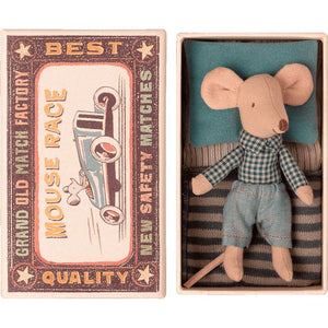 Maileg Little Brother Mouse in Matchbox
