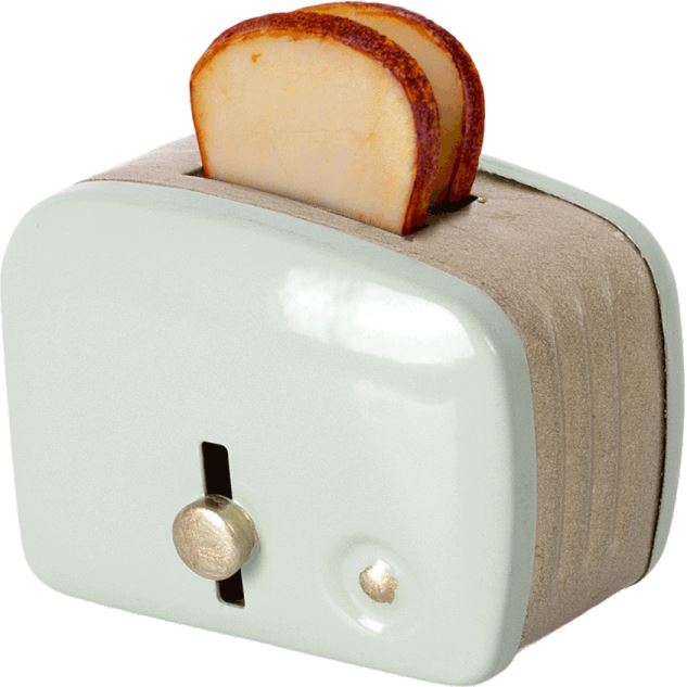 Maileg Mouse Toaster & Bread -- Mint