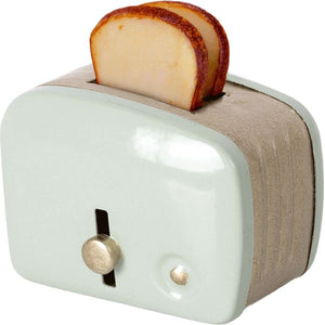 Maileg Miniature Toaster & Bread -- Mint