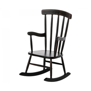 Maileg Rocking Chair, Mouse -- Anthracite