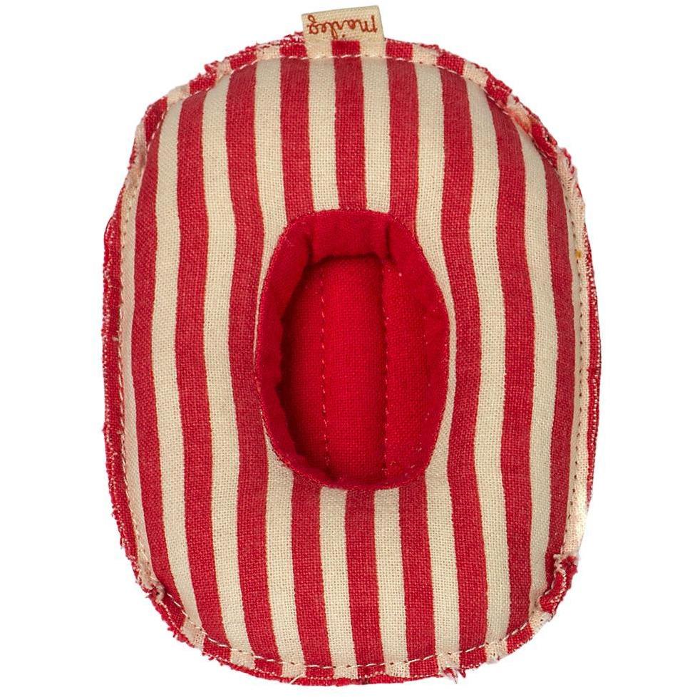 Maileg Rubber Boat for Small Mouse -- Red Stripe