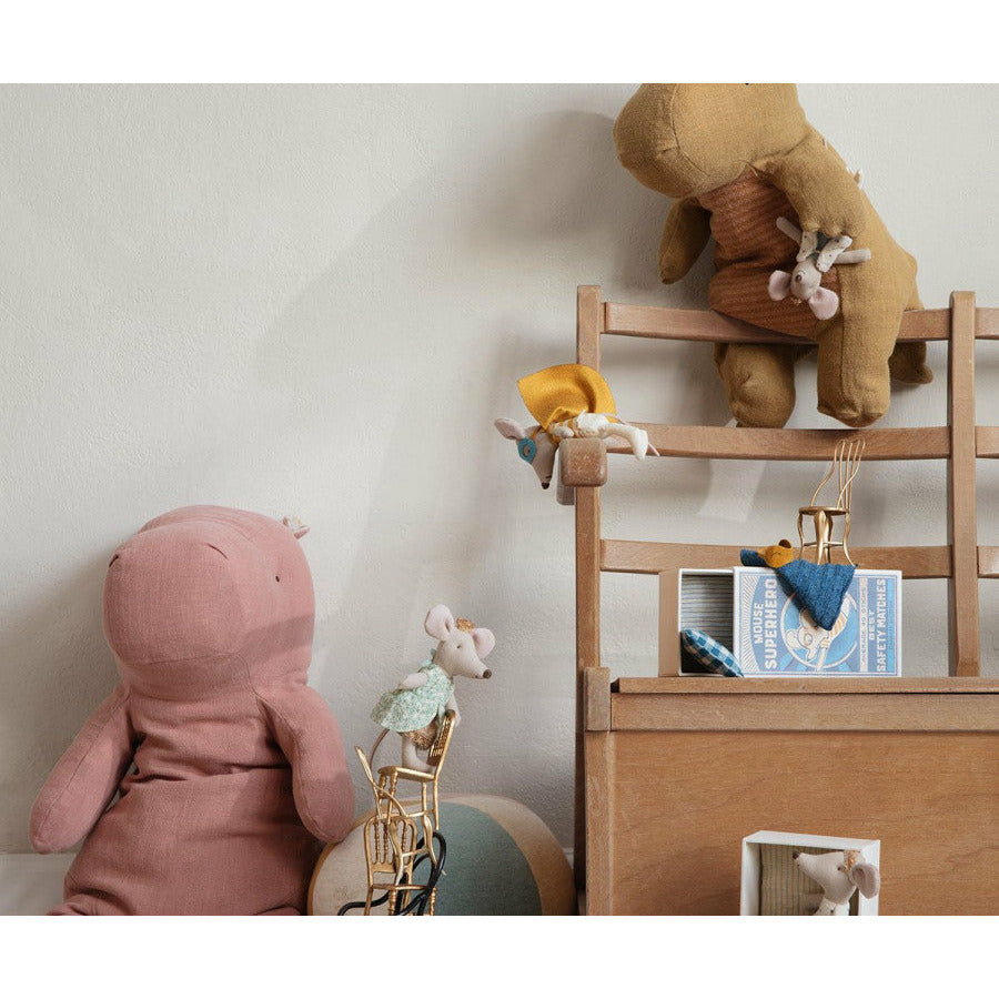 Maileg Superhero Mouse, Little Brother in Matchbox