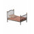 Maileg Vintage Bed, Mouse -- Anthracite
