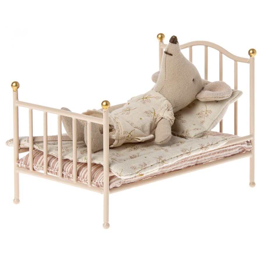 Maileg Vintage Bed, Mouse -- Rose