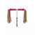 Micro Handlebar Streamers -- Neon Rainbow
