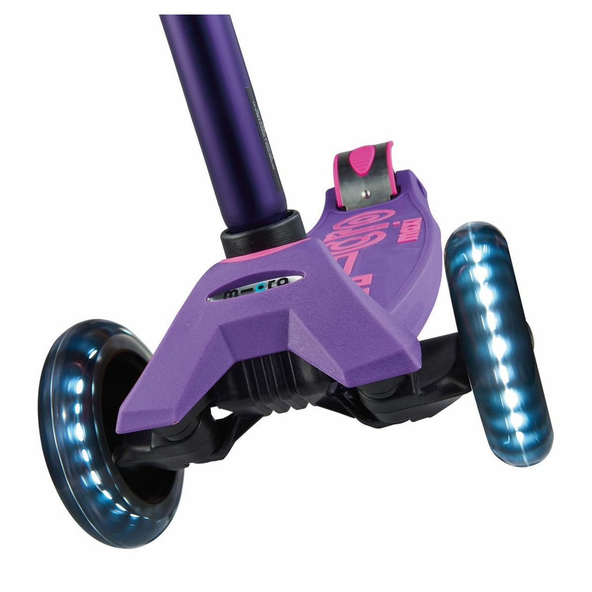 Micro Kickboard: Maxi Deluxe LED -- Purple/Pink