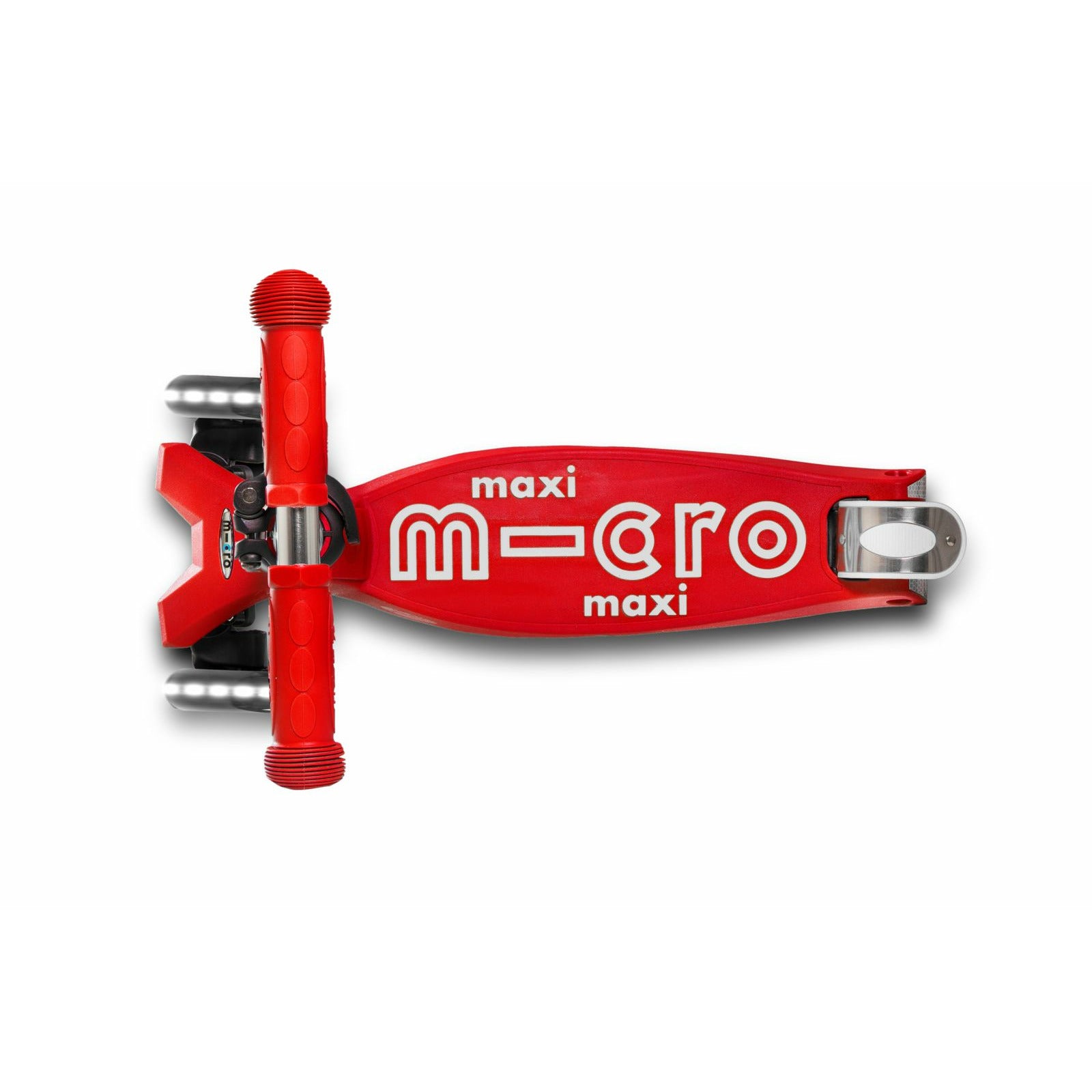 Micro Kickboard: Maxi Deluxe LED -- Red/White