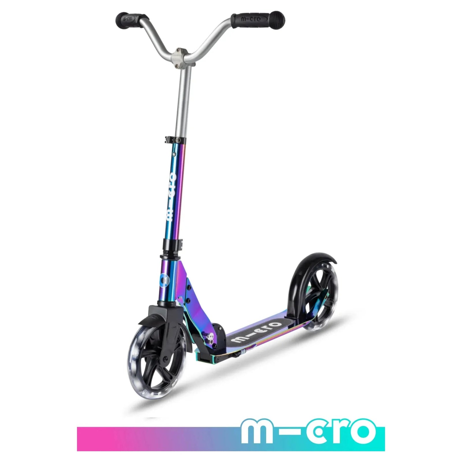 Micro Kickboard: Micro Cruiser Foldable LED Scooter -- Neochrome