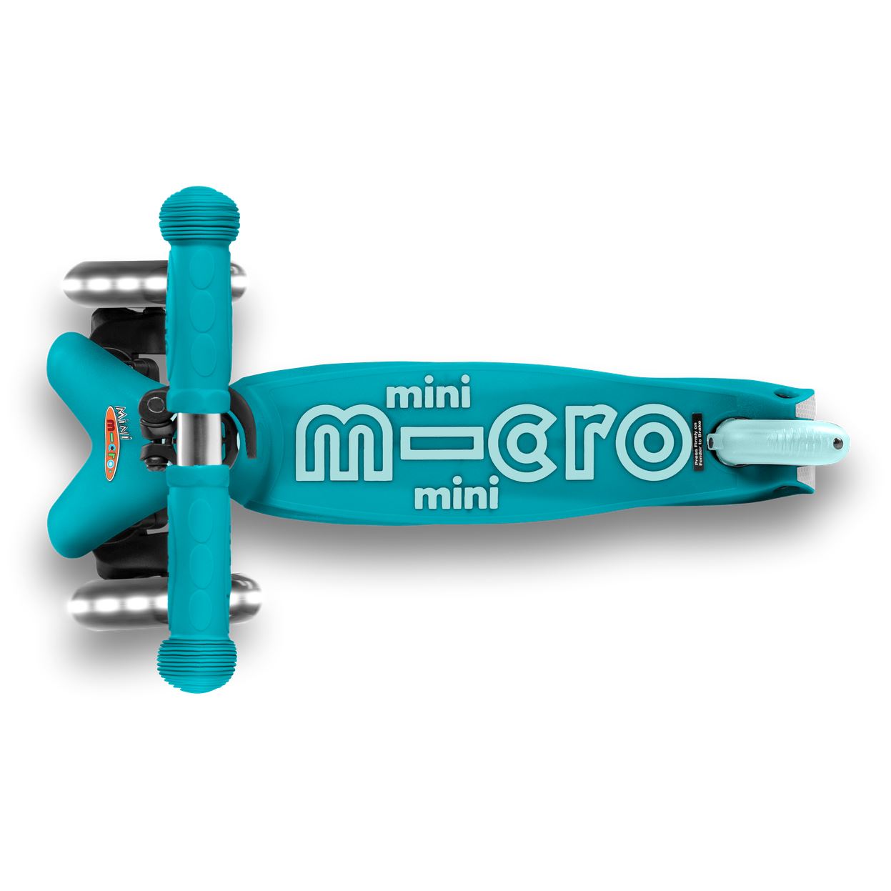 Micro Kickboard: Mini Deluxe LED -- Aqua