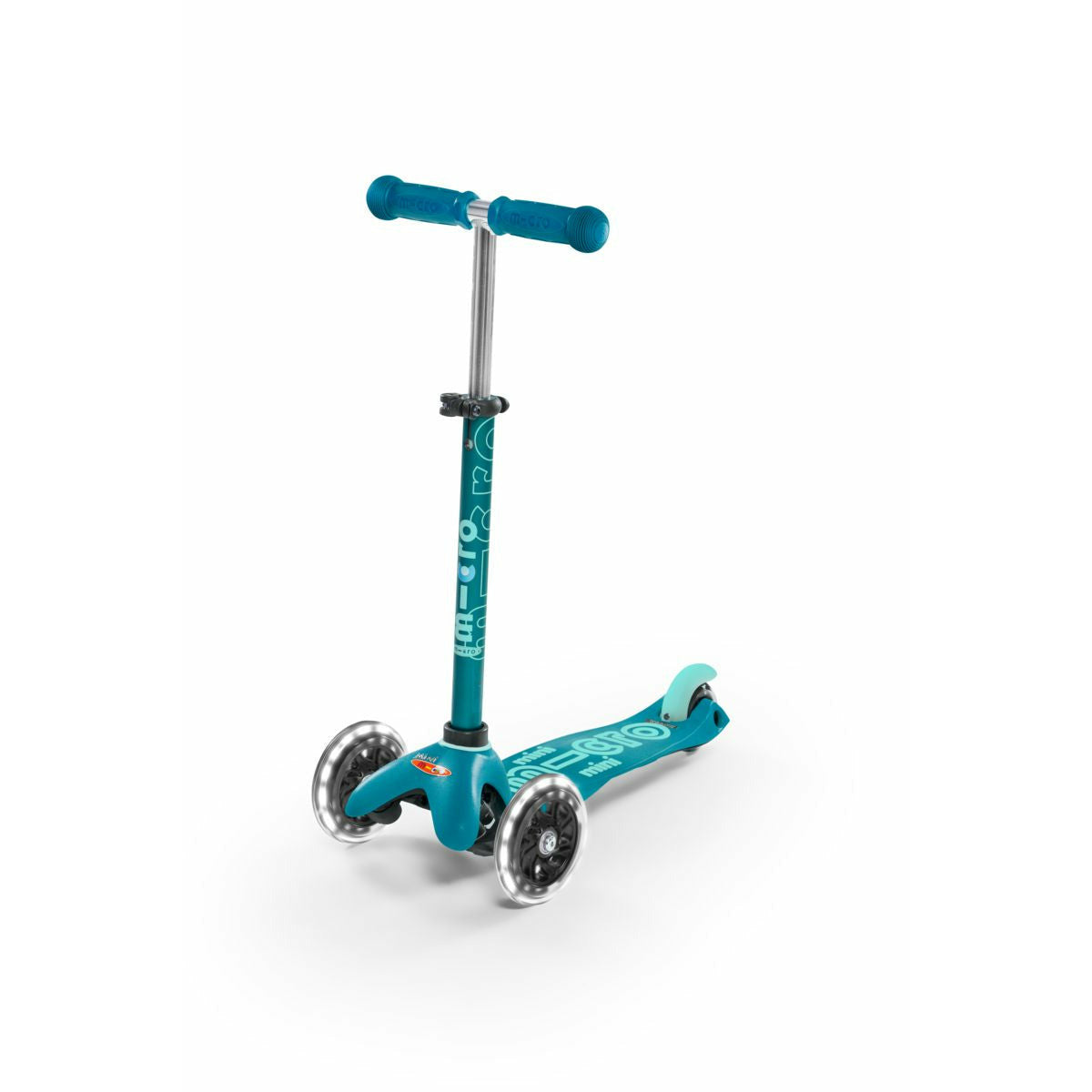 Micro Kickboard: Mini Deluxe LED -- Aqua