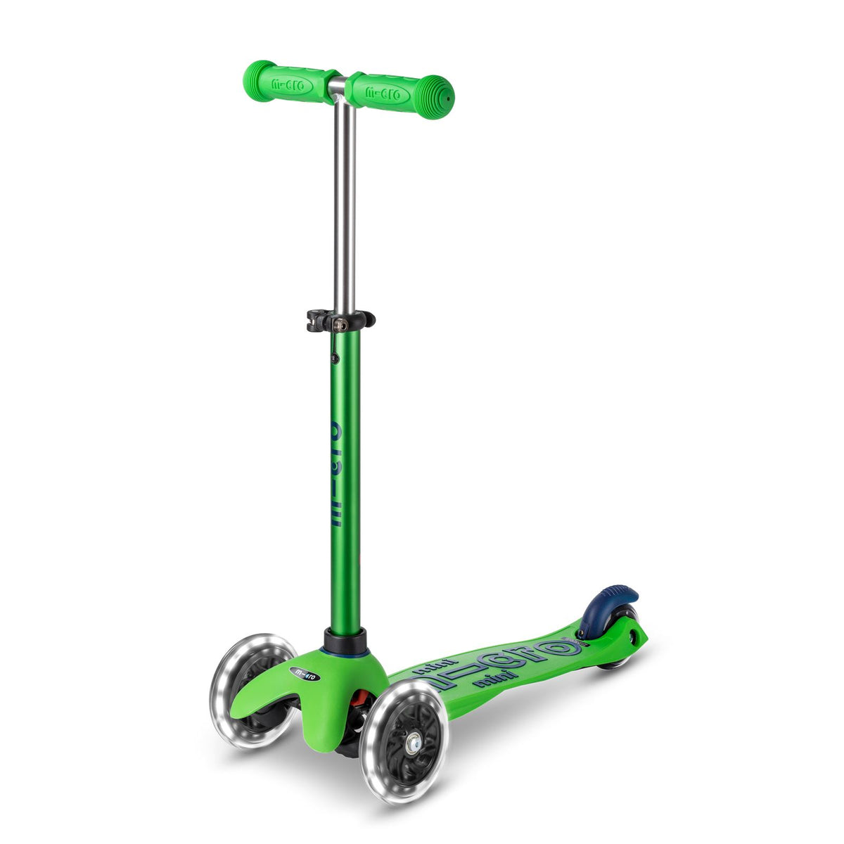 Micro Kickboard: Mini Deluxe LED -- Green/Blue