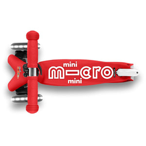 Micro Kickboard: Mini Deluxe LED -- Red