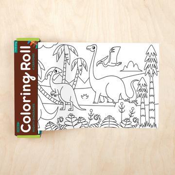 Mini Coloring Roll -- Mighty Dinosaurs