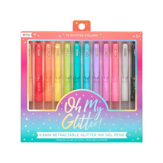 Ooly Oh My Glitter! Retractable Gel Pens - Set of 12