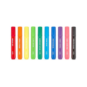 Ooly Big Bright Brush Markers -- Set of 10