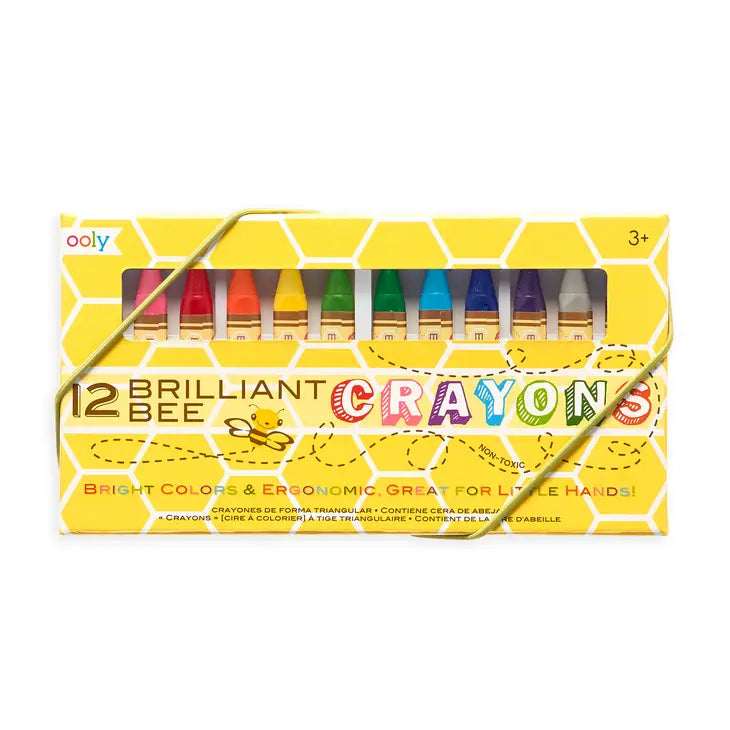 Ooly Brilliant Bee Crayons - Set of 12