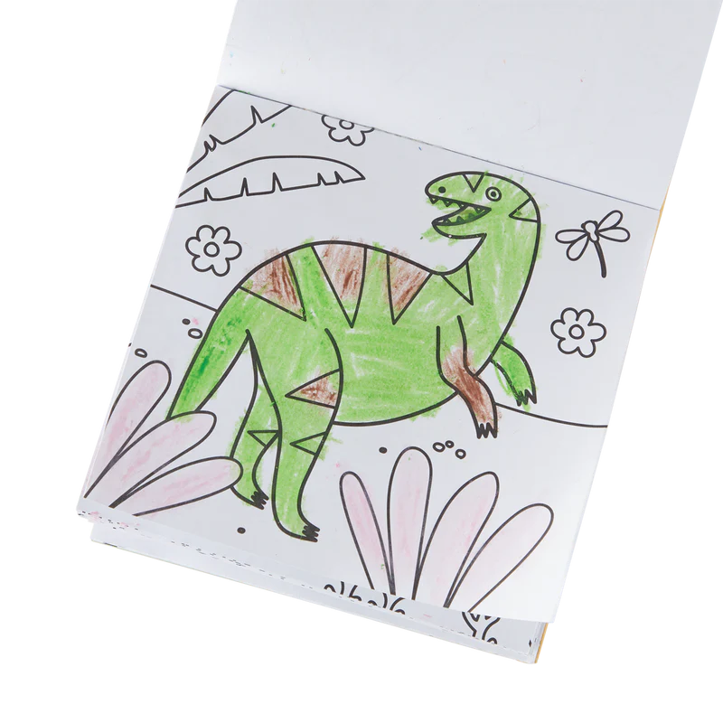 Ooly Carry Along Coloring Book Set -- Dinoland