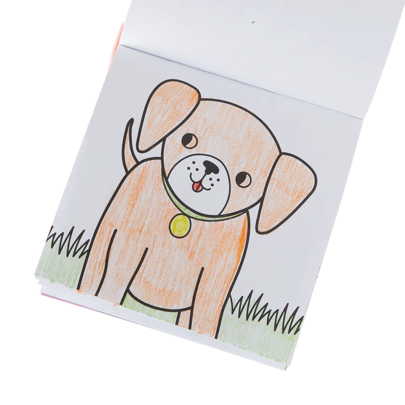 Ooly Carry Along Coloring Book Set -- Pet Pals