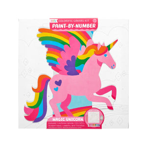 Ooly Colorific Canvas Paint by Number Kit -- Magic Unicorn